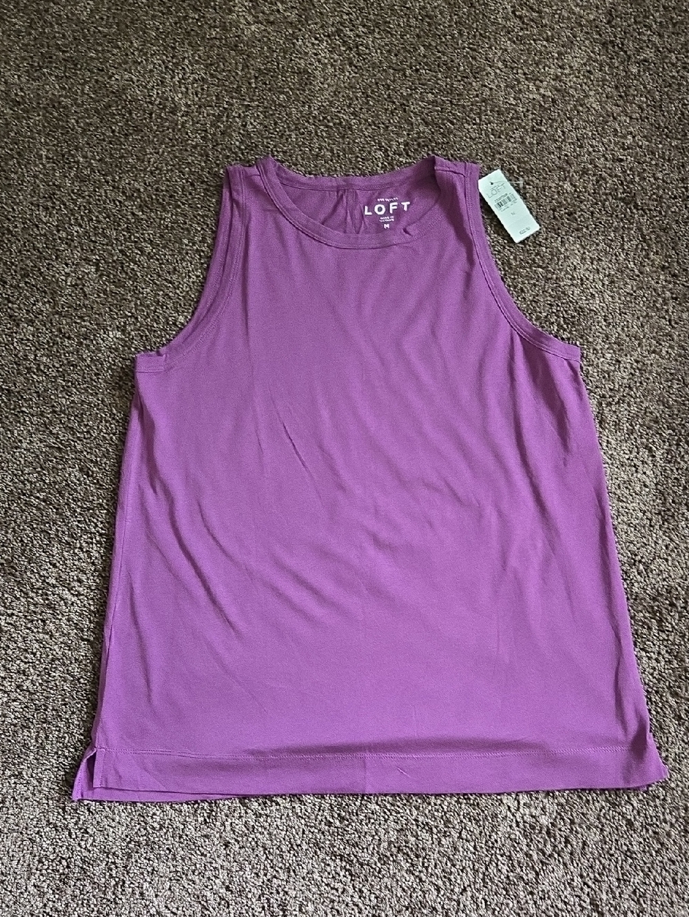 NEW Ann Taylor Loft Purple Tank Top M